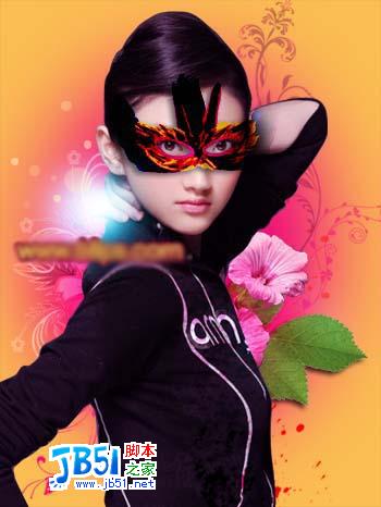 Photoshop将清纯少女制作为风情女朗