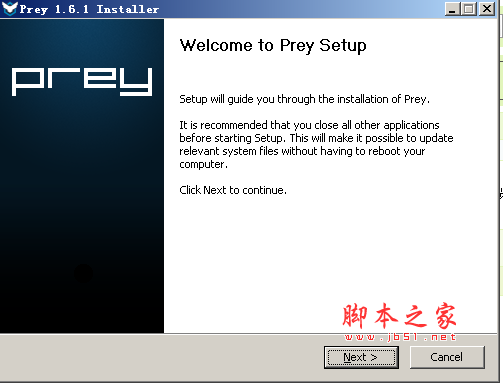 电脑手机防盗软件 Prey V1.8.3 官方安装版 32位