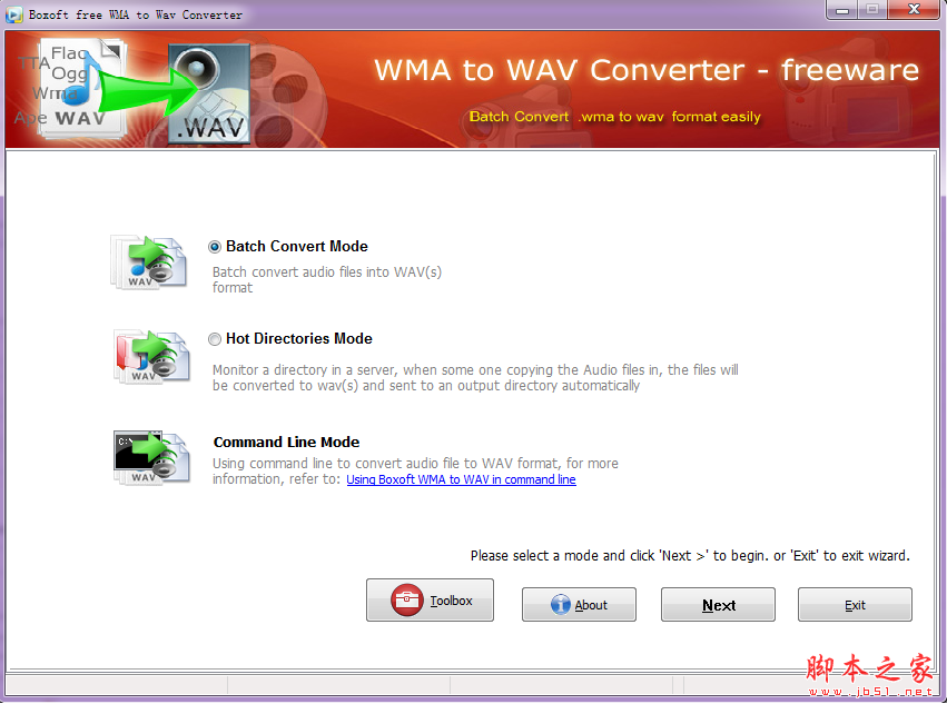 Boxoft WMA to Wav converter(音频转换工具) v1.2 免费安装版