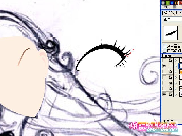 Illustrator教程:制作漂亮插画花季的天使-脚本之家
