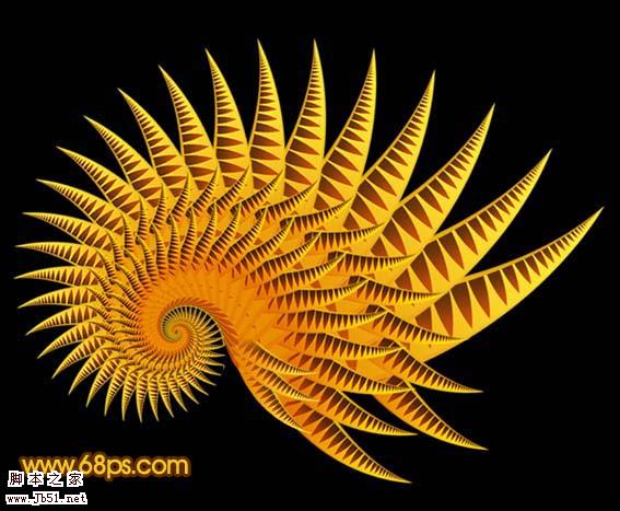 Photoshop 抽象的海螺效果