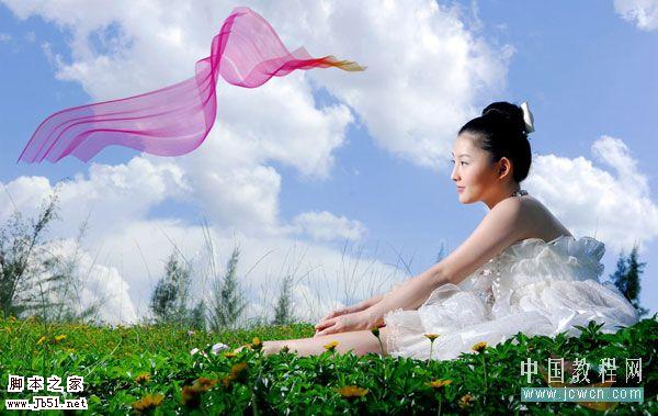 photoshop 利用畫筆制作漂亮的絲綢效果