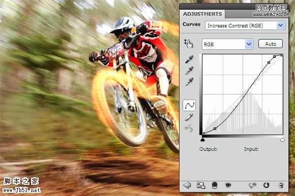 Photoshop 火速行駛的自行車