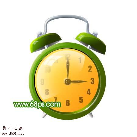 Photoshop 可愛的鬧鐘圖標(biāo)