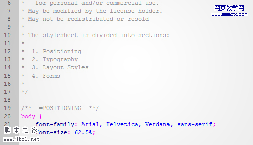 modularize Separate your CSS file into sections