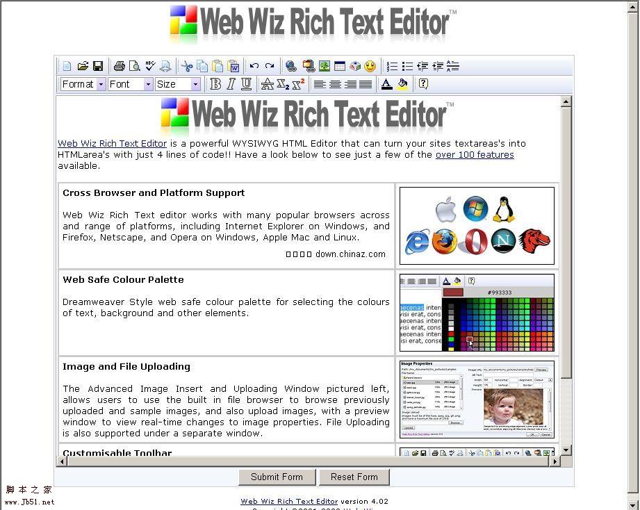 Web Wiz Rich Text Editor(asp文本编辑器) v4.04 