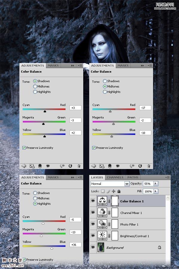 photoshop 詳細制作手拿神秘魔法球的女巫師