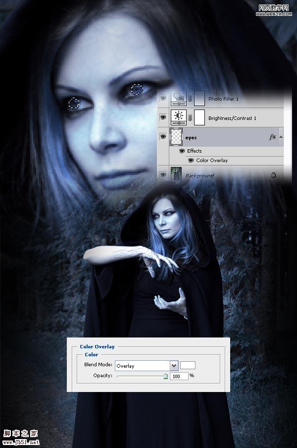 photoshop 詳細(xì)制作手拿神秘魔法球的女巫師