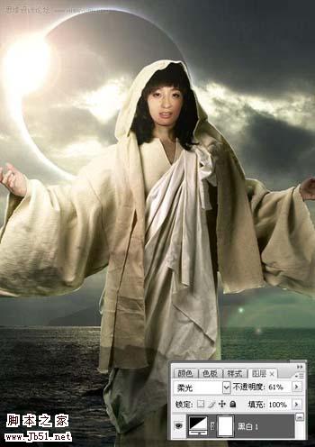 photoshop 合成僧侶的信仰