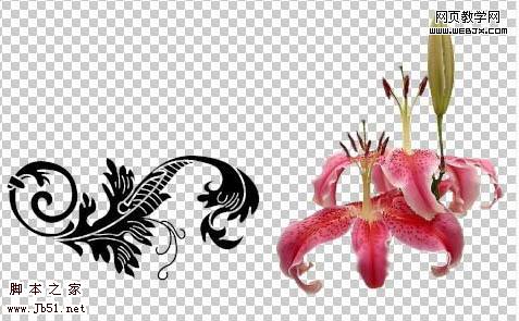 photoshop 可愛的綠色花紋水晶字
