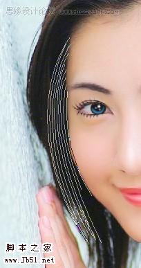 超精細(xì)的美女轉(zhuǎn)淡紅色手繪效果