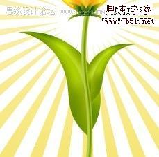 Photoshop 一朵可愛(ài)的卡通郁金香