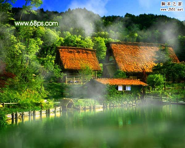 Photoshop 打造翠绿的风景照