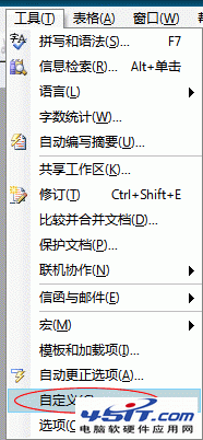 工具中的自定義