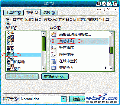 將自動(dòng)求和功能拖出來(lái)