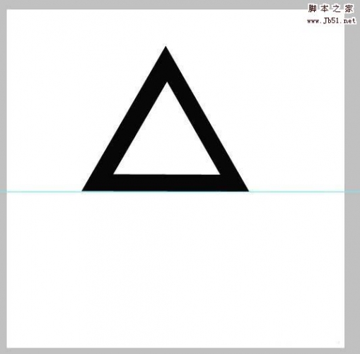 ps怎么绘制空心的三角形?