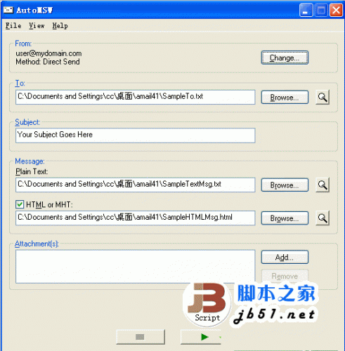 AutoMSW 郵件批量發(fā)送工具 v6.2 綠色免費(fèi)版