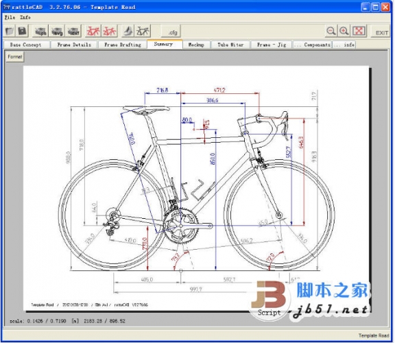 自行车图形及图纸设计工具 rattleCAD v3.5.14 官方绿色版