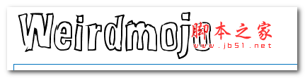 Weirdmojo字體 可愛字體 空心型描邊字體