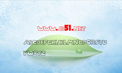 chlorinap字体 英文字体 卡通可爱字体