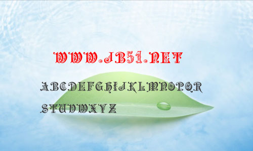 Preciosa字體 窗花花紋英文字體