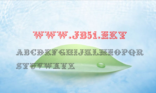 Tropicana字體 創(chuàng)意窗花英文字體
