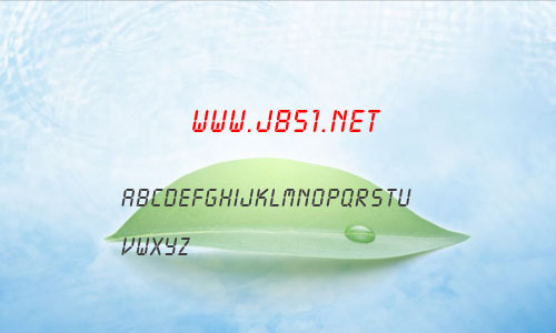 LcdD液晶數(shù)字字體 英文字體