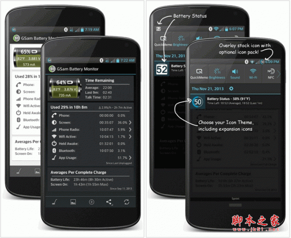 GSam Battery Monitor Pro(电池监控器) for android v3.10专业版 安卓版 下载--六神源码网