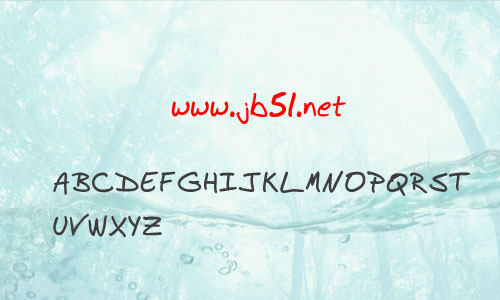 Budhand字體 英文字體