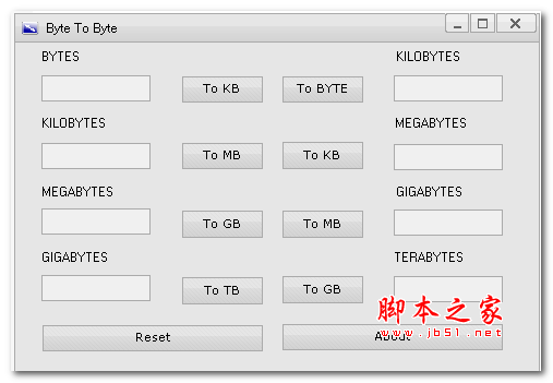 Byte To Byte(字節(jié)換算) v1.0 英文綠色版