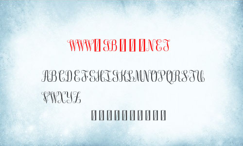 FreeMonogram字體 英文字體