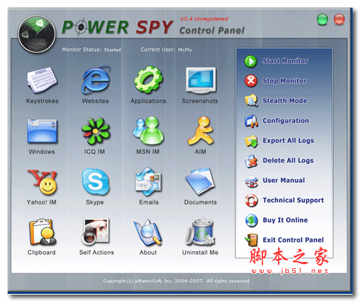 Power Spy(电脑监控软件) v12.87.3 英文官方安装版