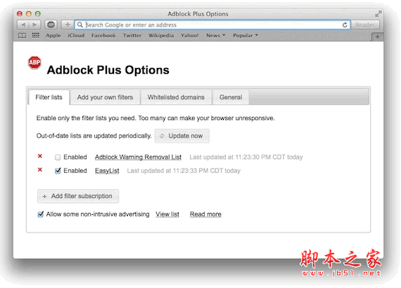 Adblock Plus for mac V1.8.10 苹果电脑版