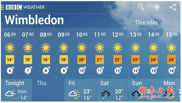 BBC Weather for android V2.0.3 安卓版 下载--六神源码网