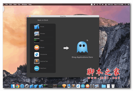 GhostTile(隐藏Dock上的app应用) for Mac 1.1.1 官方苹果电脑版  下载--六神源码网