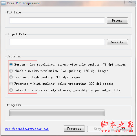 Free PDF Compressor(PDF压缩软件) v1.1 官方安装版
