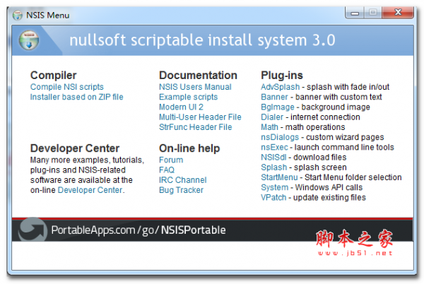 NSIS(Nullsoft 脚本安装系统) v3.0 英文绿色增强版