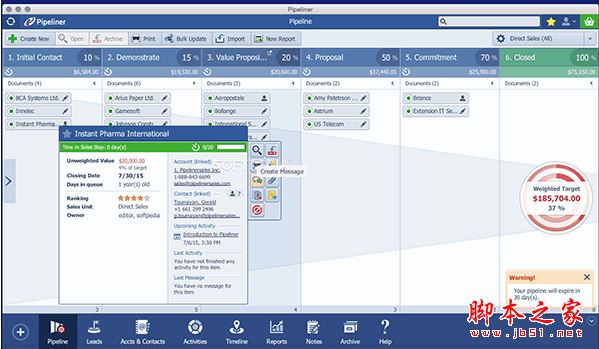 Pipeliner Mac版下载 Pipeliner for Mac(客户关系管理软件) v11.1.2 苹果电脑版 下载--六神源码网