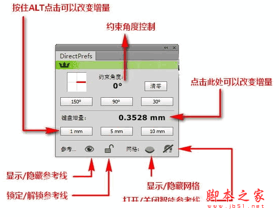 DirectPrefs(Illustrator角度控制键盘增量插件) 汉化中文版