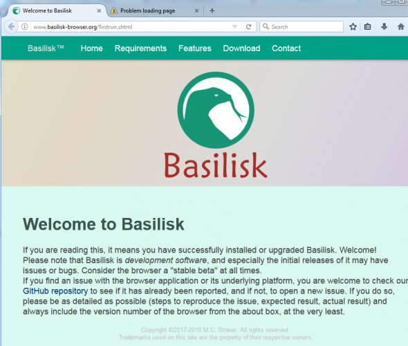 Basilisk(開源xul瀏覽器) v2018.6.1 最新安裝版