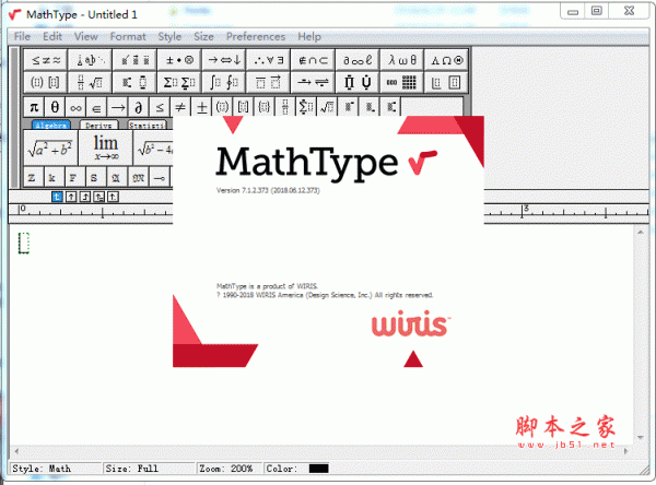 MathType数学公式编辑器 v7.3.0.426 英文安装特别版(附破解补丁/