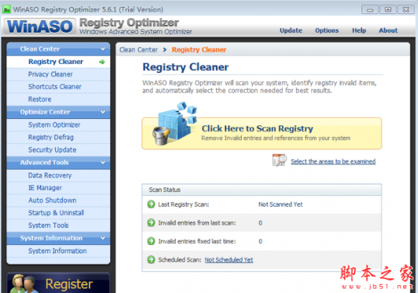 WinASO Registry Optimizer(注册表清理优化工具) v5.6.1 附注册机 免费版