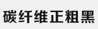 碳纖維正粗黑簡體字體