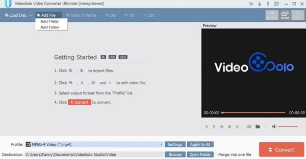 VideoSolo Video Converter Ultimate for Mac(媒体格式转换器)V1