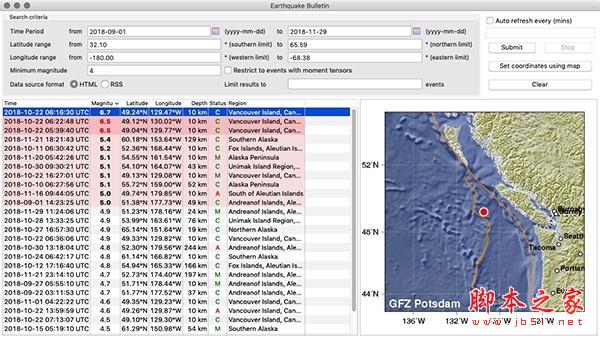 Earthquake Bulletin Mac下载 Earthquake Bulletin for Mac(地震信息查看应用) v2.2.2 苹果电脑版 下载--六神源码网