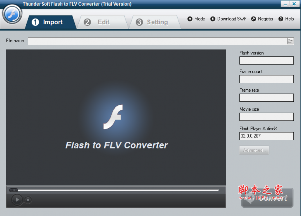 ThunderSoft Flash to FLV Converter(Flash转换器) v3.6.0 免费安装版