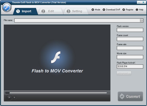 ThunderSoft Flash to MOV Converter(视频格式转换器) v3.6.0.0 免费安装版