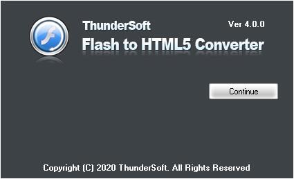 ThunderSoft Flash to HTML5 Converter v4.9.0 特别激活版 附激活步骤+补丁