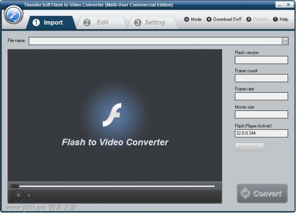 ThunderSoft Flash to Video Converter v4.9.0 特别激活版 附激活步骤