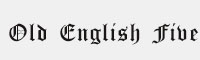 Old English Five英文哥特式字體